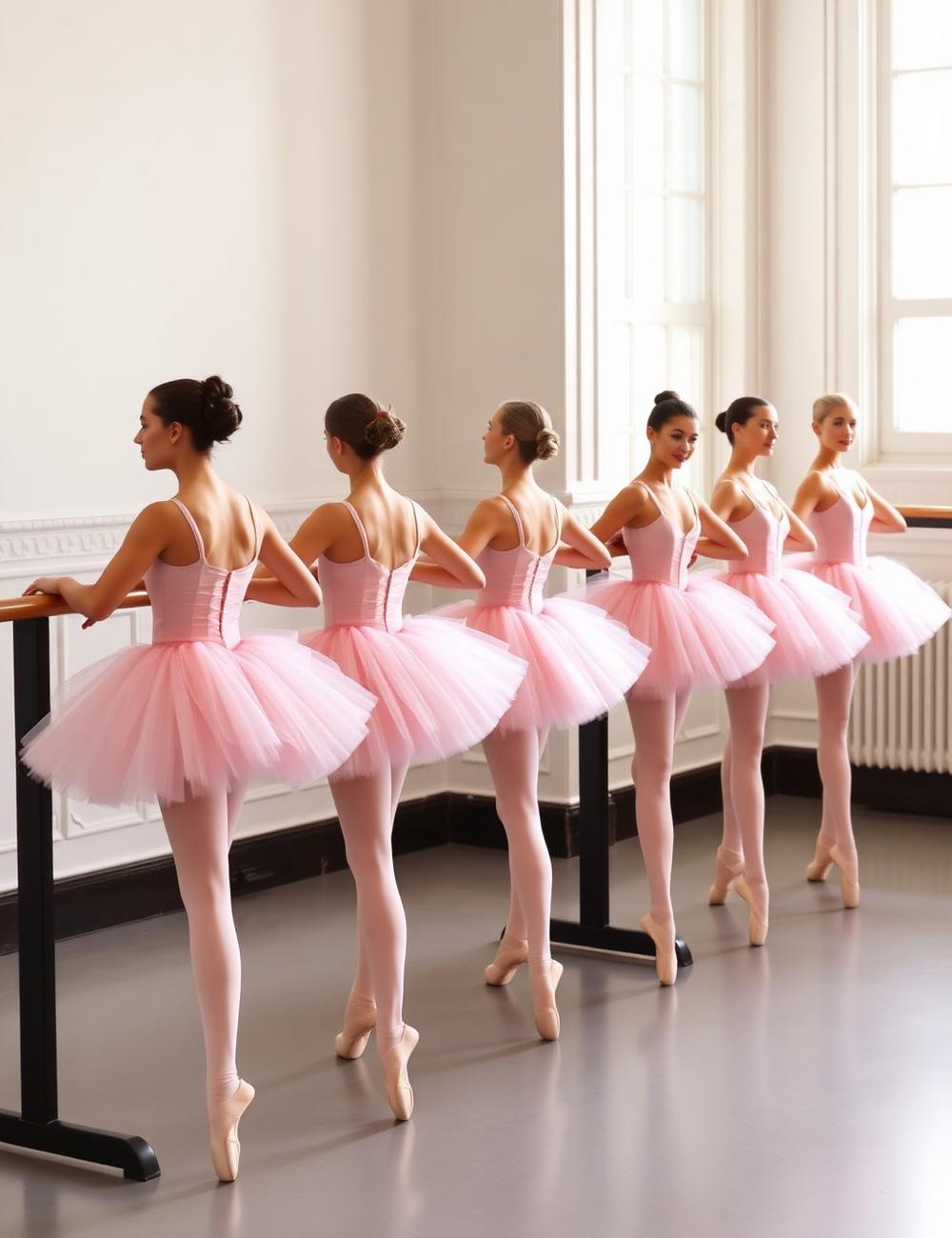 Ballerinas at the barre